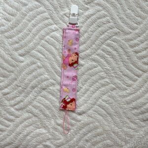 Baby Strawberry Shortcake pacifier clip